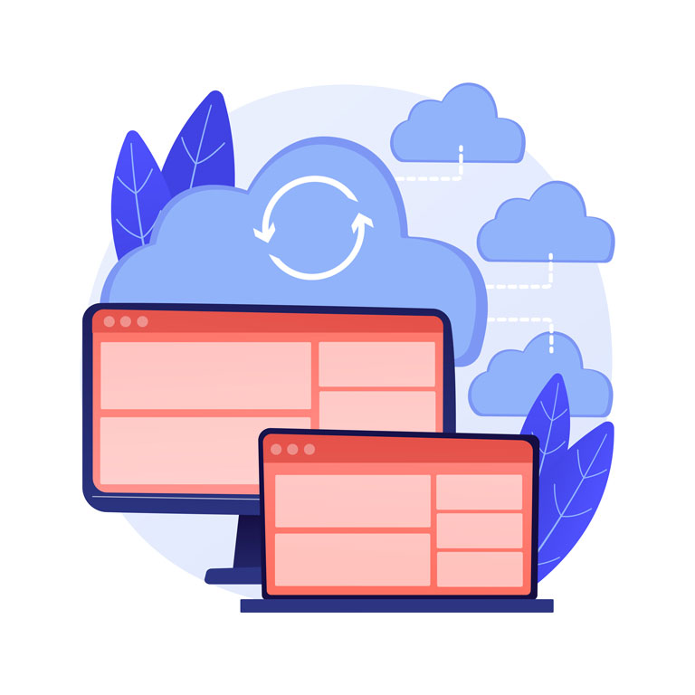 Roll-Out Cloud Illustration